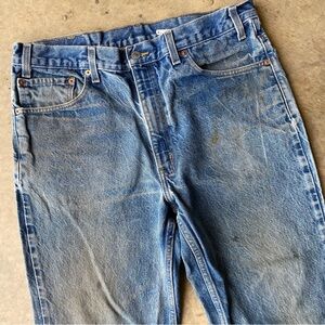 Vintage Levi’s red tab 517 boot cut y2k 2001 denim jeans vintage dirty fade 34